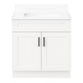 24-Inch Shaker Freestanding Bathroom Vanity with countertop and splash set – TF Renovations Mississauga