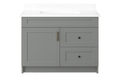 30-Inch Shaker Freestanding Bathroom Vanity left door right drawers with countertop and splash set – TF Renovations Mississauga