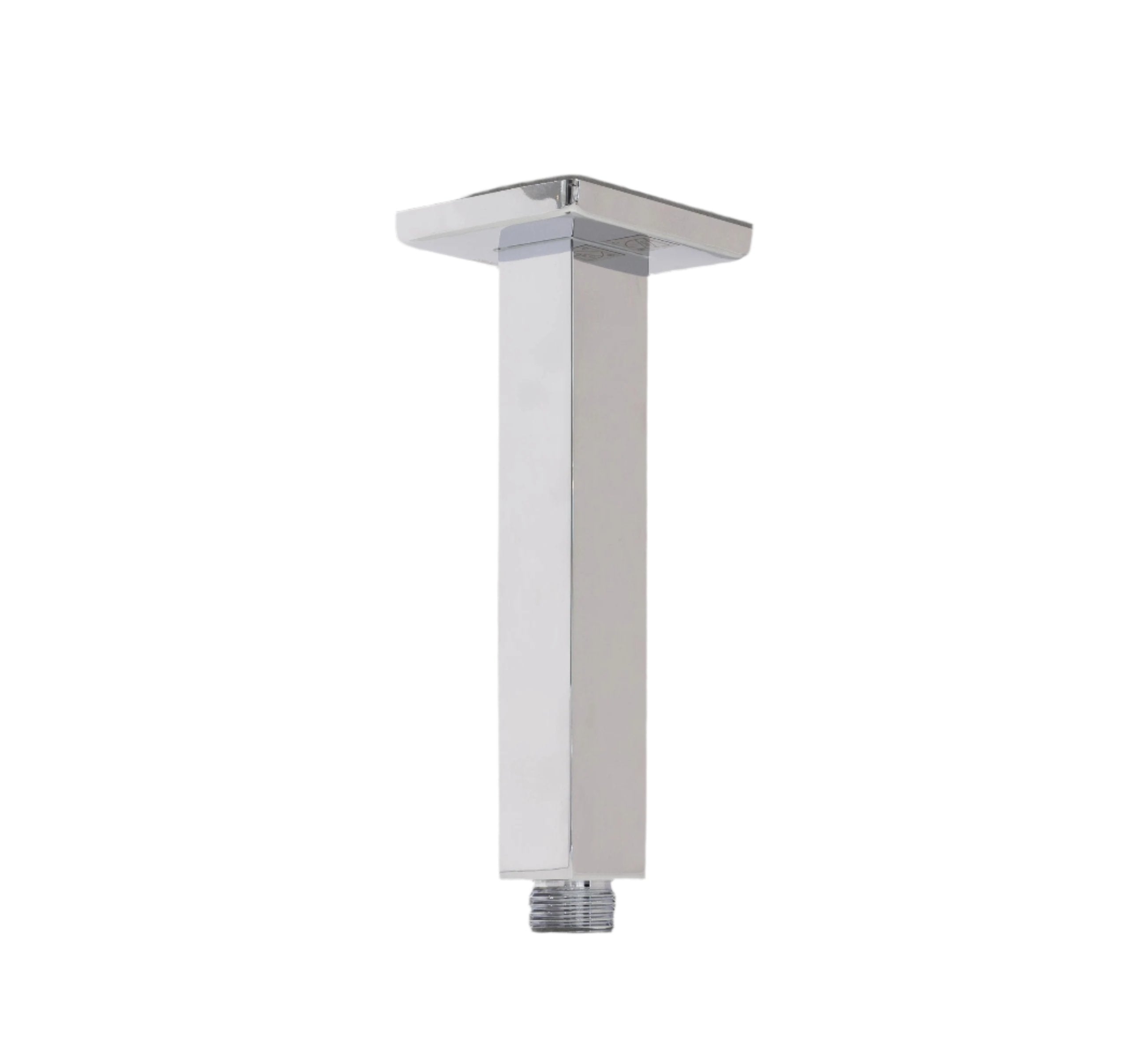 Solid Brass 6" Ceiling Arm Square