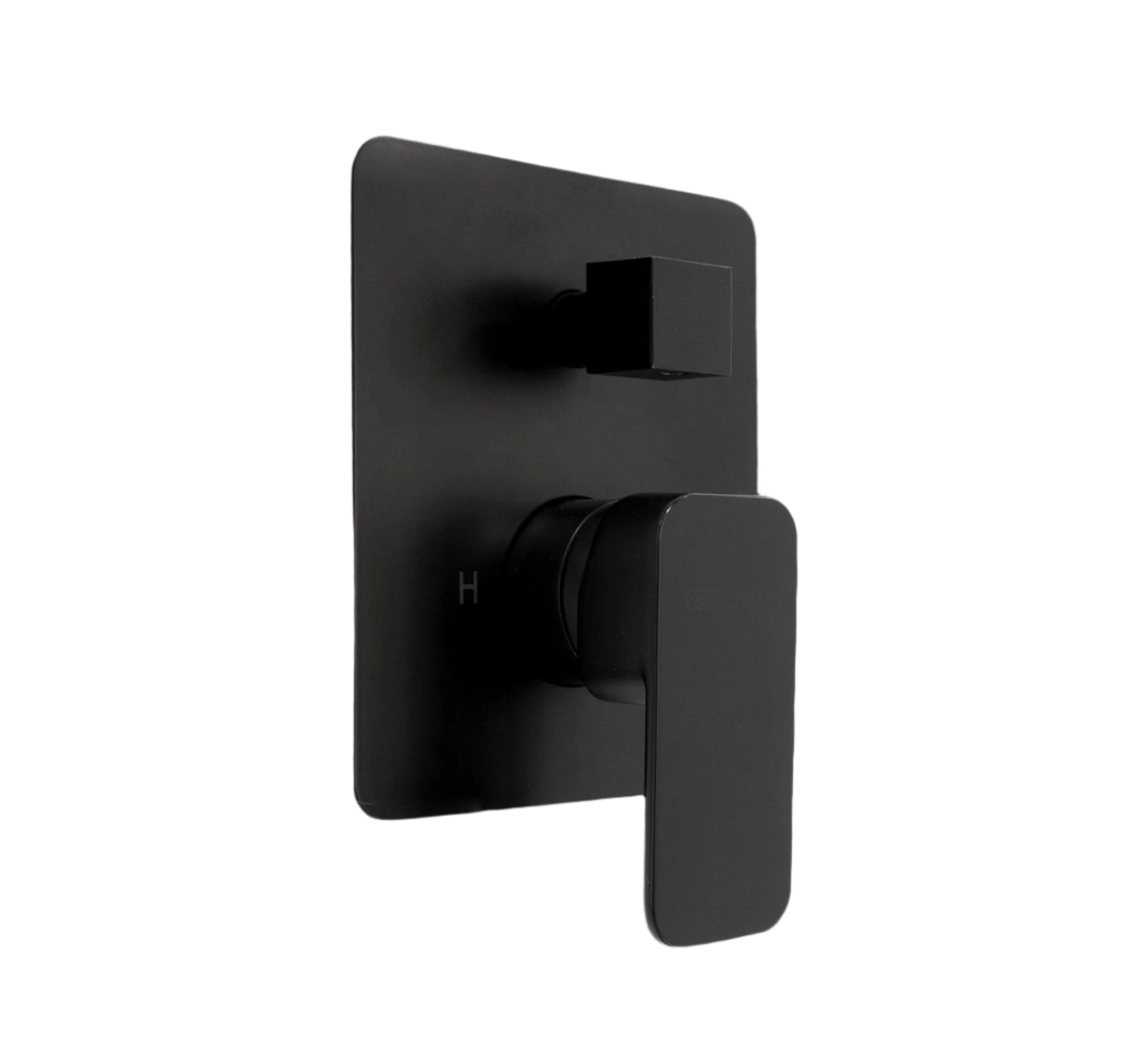 Two Way Pressure Balance Square Mixer Matte Black