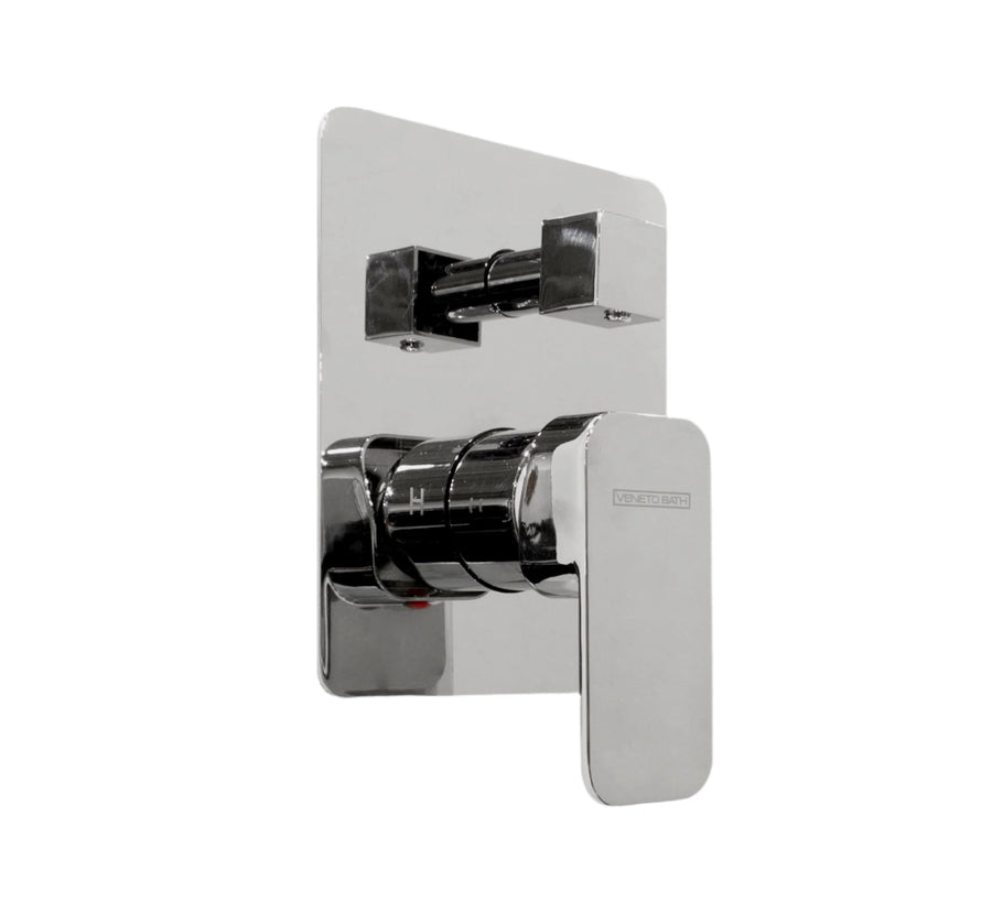 2-Way Pressure Balance Square Mixer Chrome