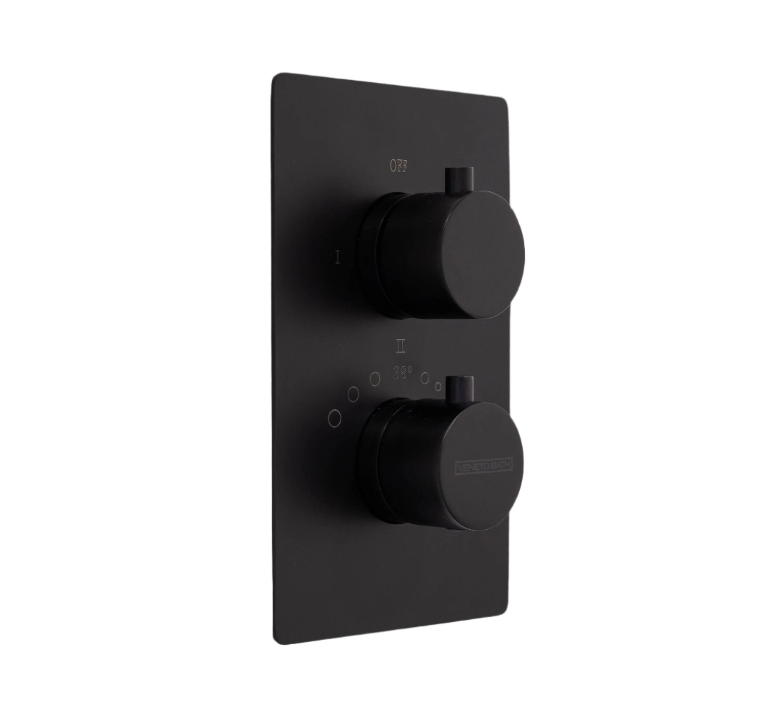 2/3 Function Thermostatic Round Mixer Matte Black