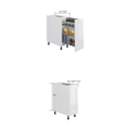 Base spice rack cabinet, dimensioned line drawing