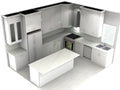 Kitchen design featuring corner cabinets