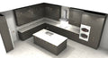 Kitchen design featuring specialty cabinets